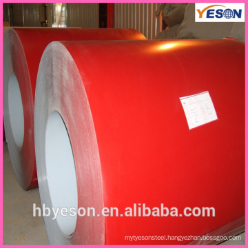 RAL 8002 color coated steel sheets/painted steel coil for roofing sheet/HOT DIP Galvanized heavy coils